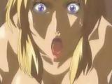 Hentai blondie rides huge cock
