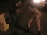 England Guy Naked Pissing On The Street
