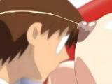Japanese anime squeezing bigtits and drinking milk