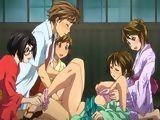 Japanese hentai cutie groupsex and creampie