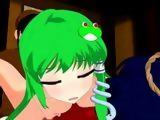 Sweet hentai shemale hot threesome gangbanged