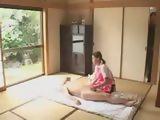 Japanese caregiver gives handjob and more