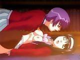 Hentai schoolgirl gets fucked by strap on dildo