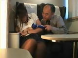 Train Stewardess Gets Fucked By Old Pervert