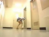Jap Girl Pissed Up her Panties in Hole