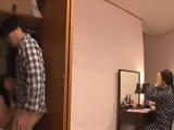 Hidden Stepdaughter In The Closet Waiting For The Right Moment To Get Her Daddy Cock