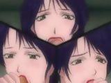 Brunette Hentai gets Double Drilled