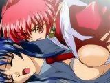 Pretty hentai shemale deep fucked and cummed