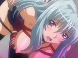 Tied up hentai shemale gangbanged