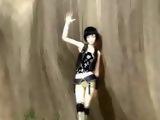 Animated Brunette Riding a Big Dick