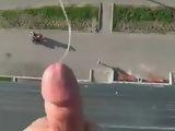 Its Raining Cum After Fucking On A Balcony