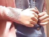 Korean girl shows boobs