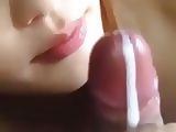 Japanese girl blowjob and cumshot