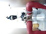 kinky crossdresser women toilet masturb