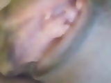 Naughty Geraldine fingering herself