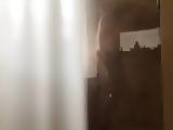 Wife in Shower Cleaning Pussy - Lift and Rinse