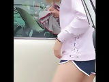 Sexy Korean Carwash Booty Cheeks