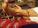 Asian footjob