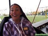 Squirting pulled inked euro throating cock